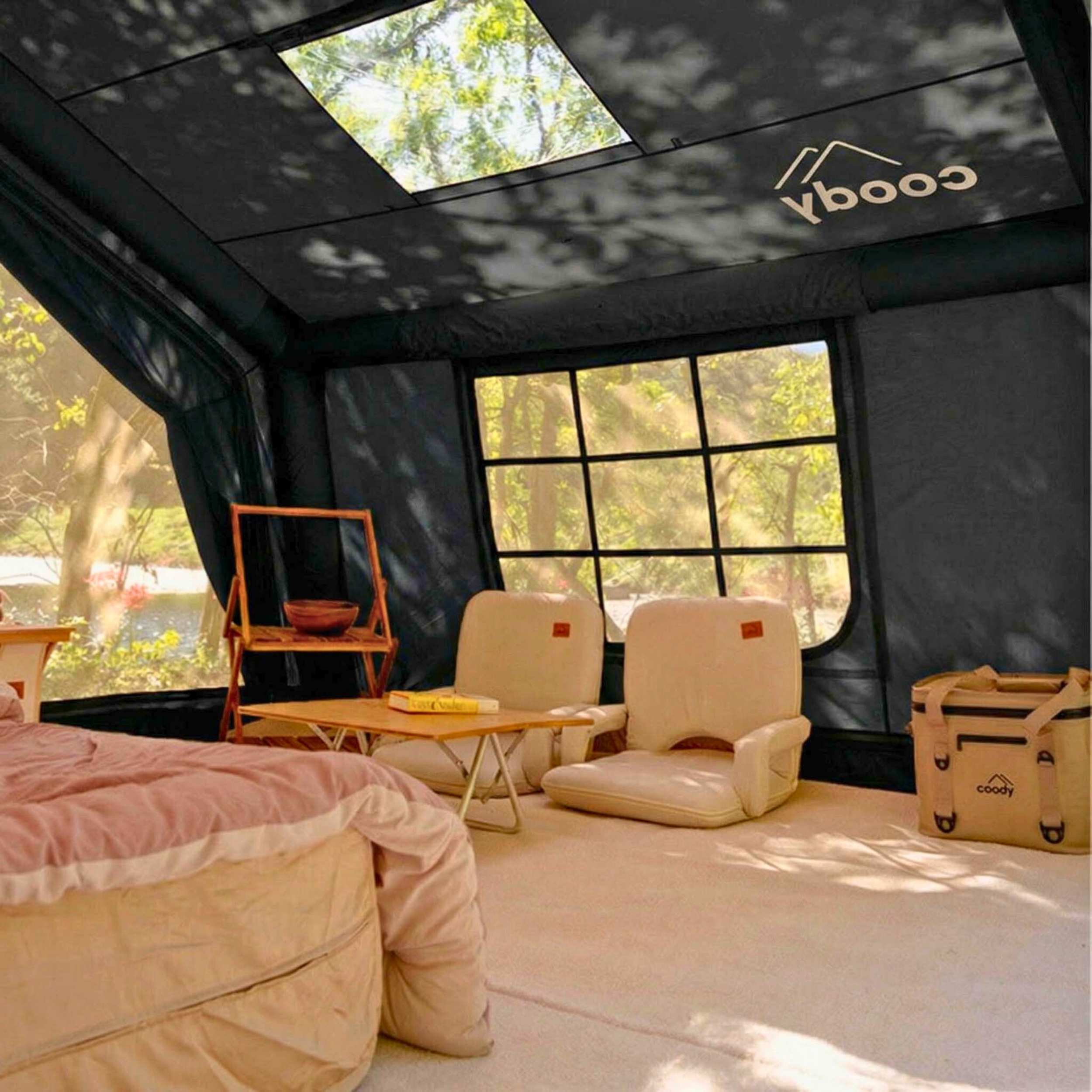 Coody 10.0 Black Inflatable Tent for Camping (2-4 person) - Image 5