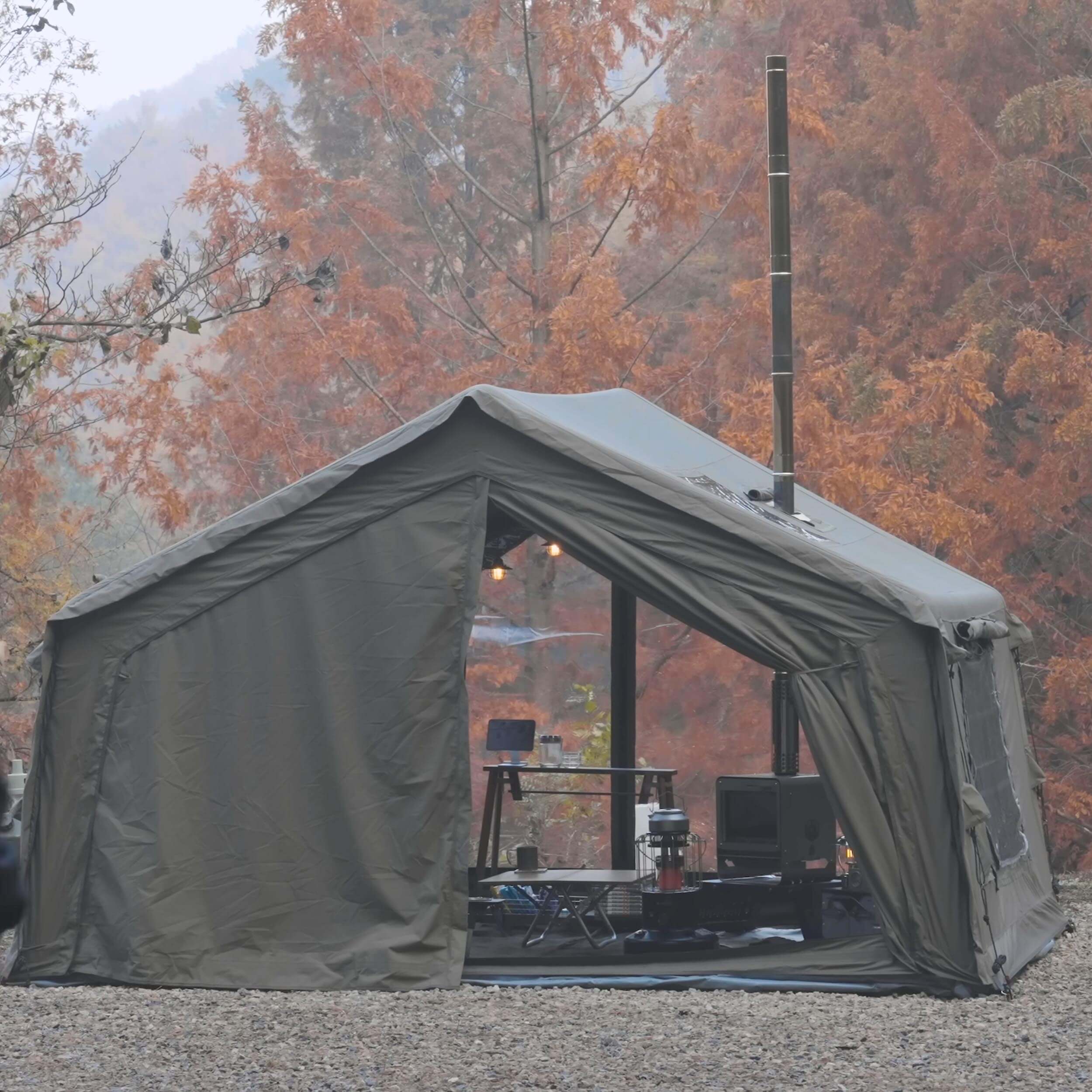 Coody 10.0 Forest Green Inflatable Tent for Camping (2-4 person) - Image 9