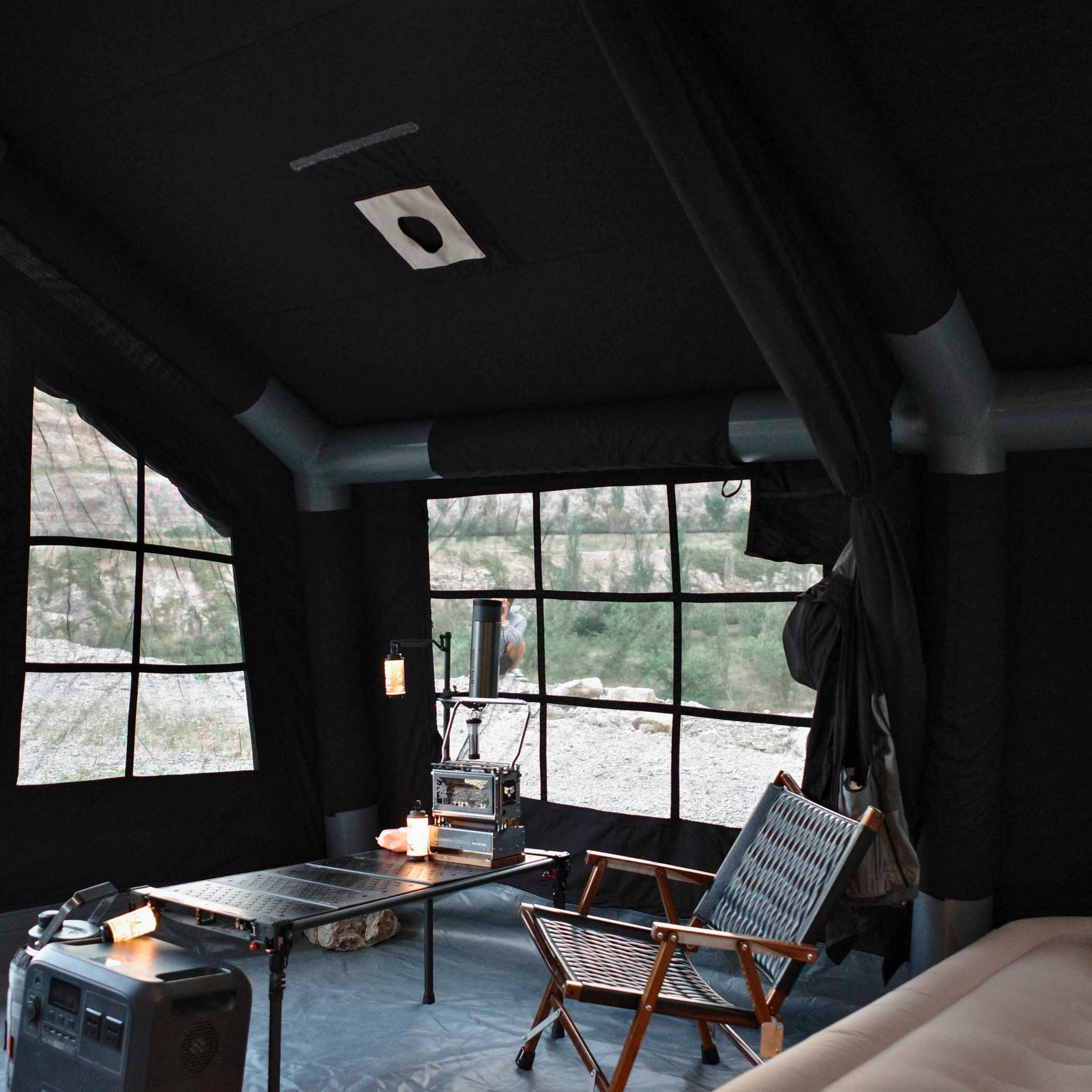 Coody 13.6 (Koala-5) Black Inflatable Tent for Camping (2-8 person) - Image 7