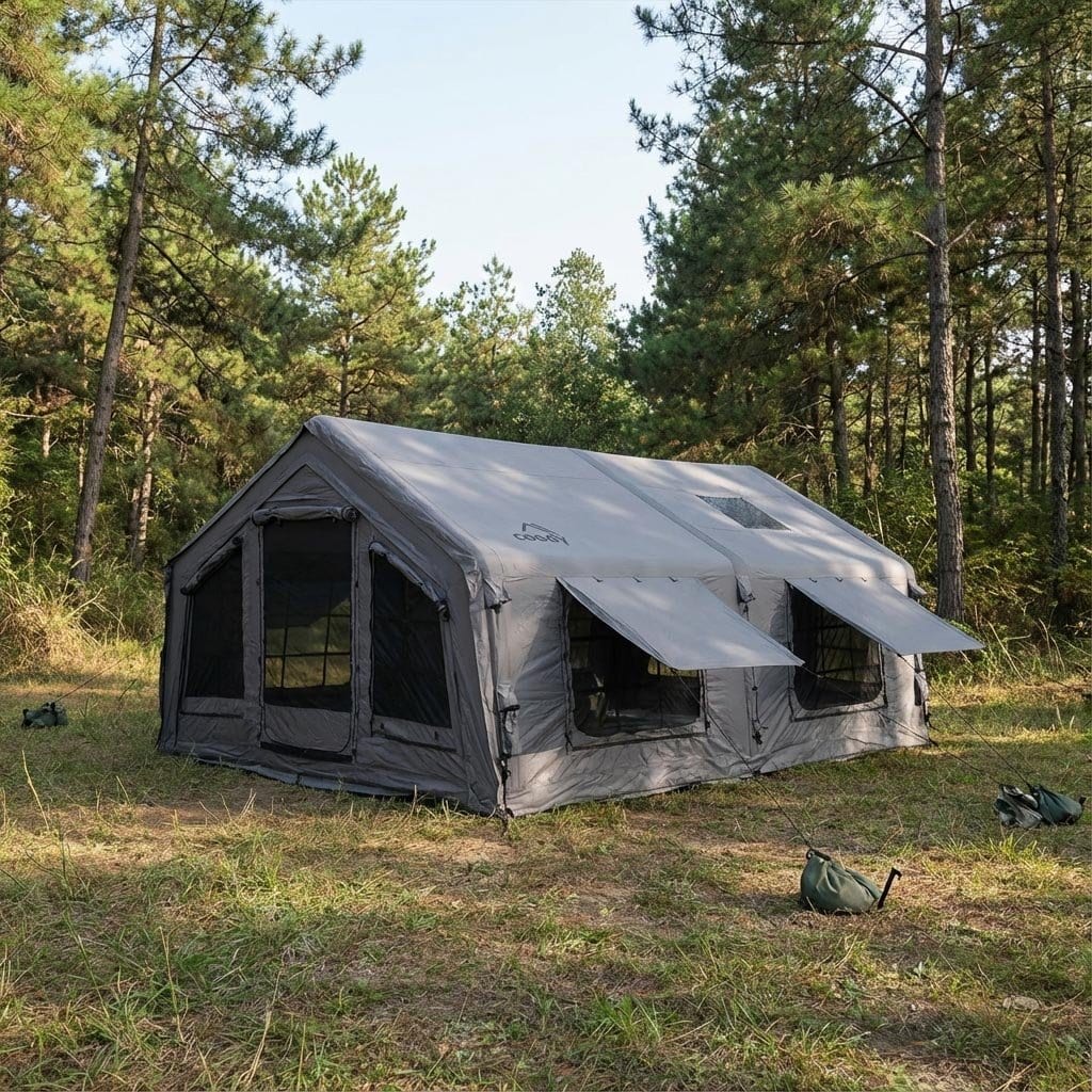 Coody 17.2 (Koala-7) Gray Inflatable Tent House for Camping (2-10 person) - Image 13