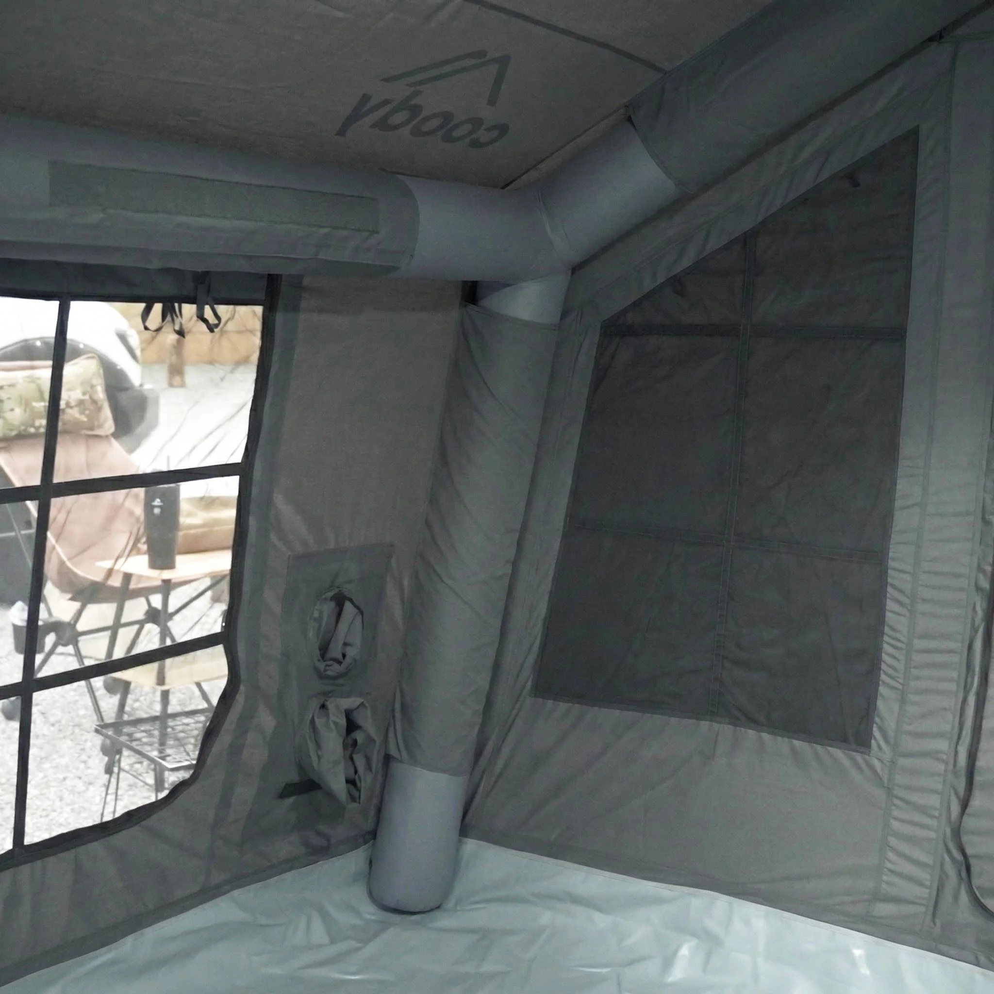 Coody 8.0 Gray - Inflatable Tent House for Camping 1-4 person - Image 7