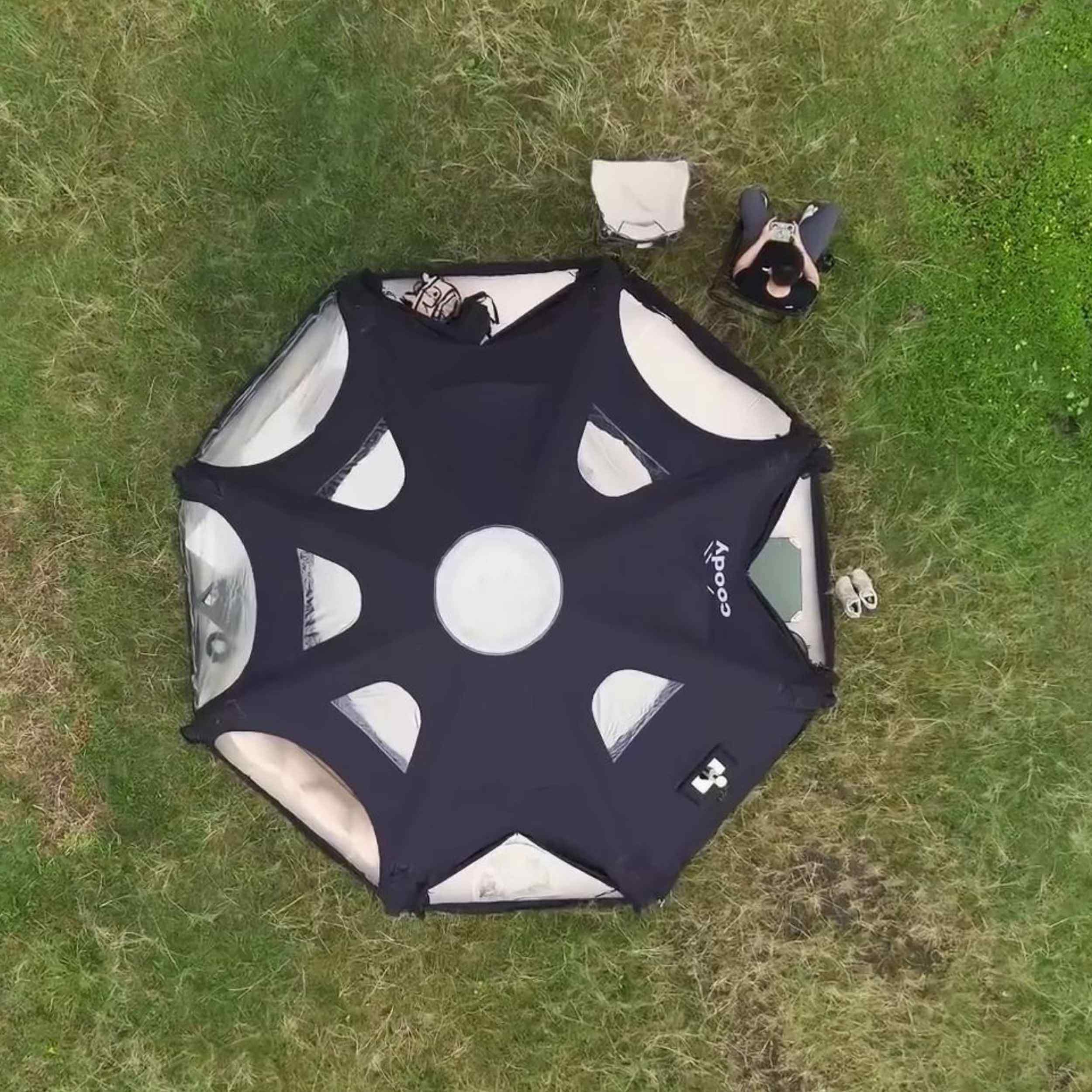 Coody Aurora Dome Black Luxury Inflatable Tent (2-4 person) - Image 12