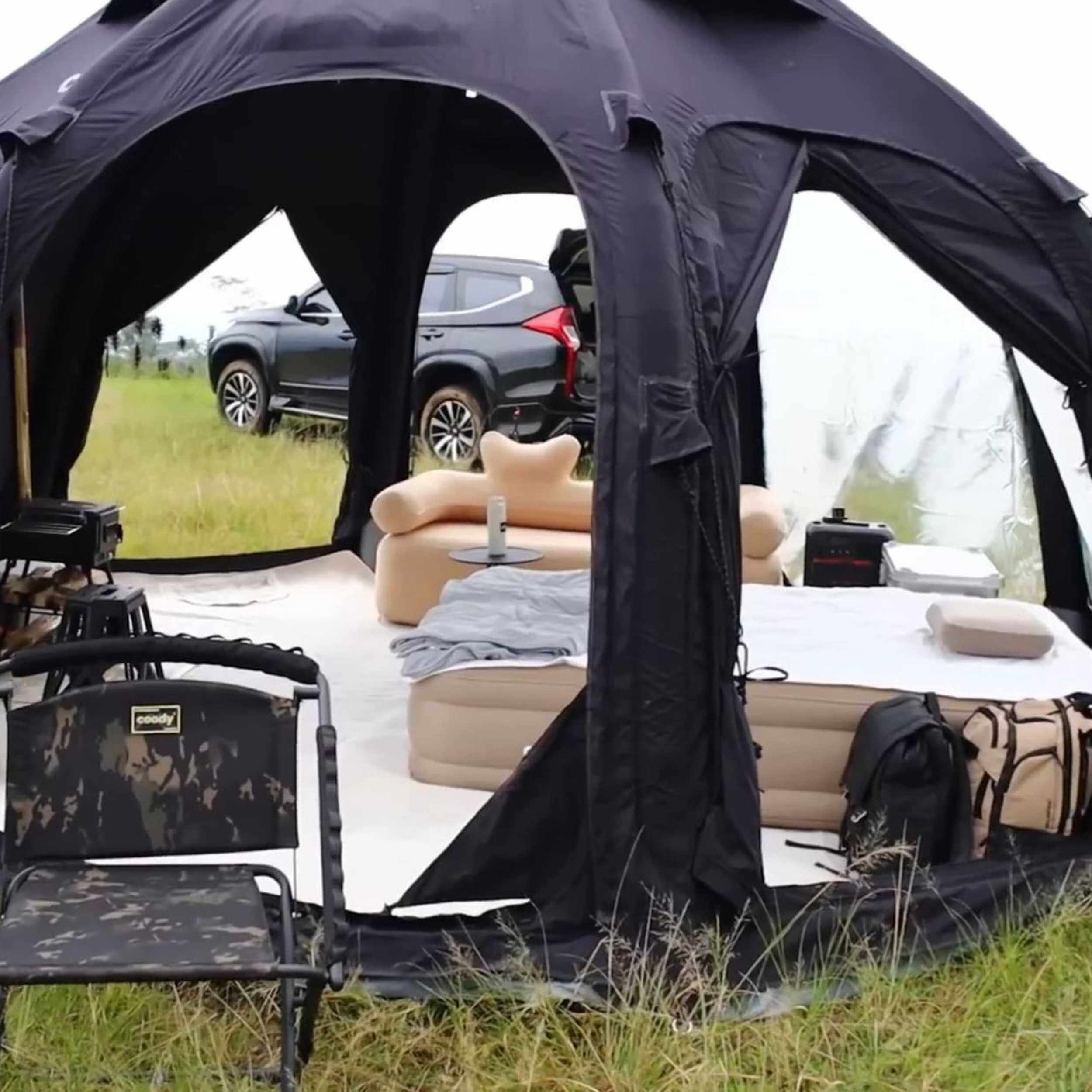 Coody Aurora Dome Black Luxury Inflatable Tent (2-4 person) - Image 6