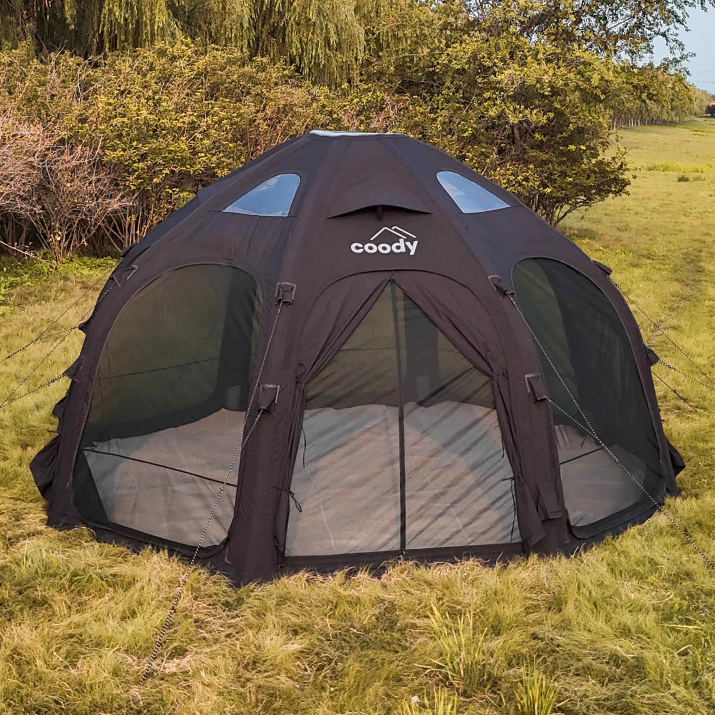 Coody Aurora Dome Black Luxury Inflatable Tent (2-4 person) - Image 9