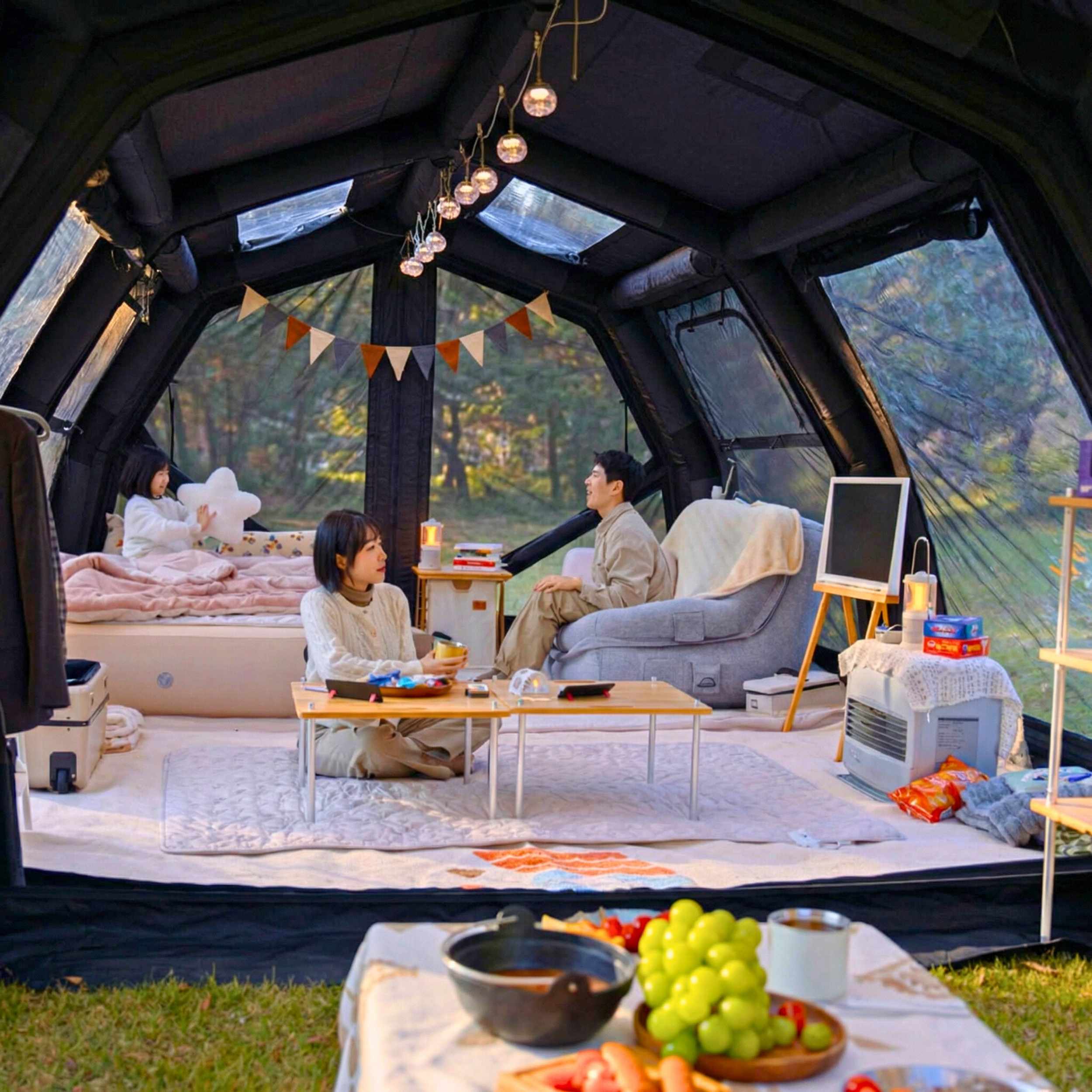 Coody Familia AirTent 17.2 Pro Black - Inflatable Tent for Camping (2-10 Person) - Image 5