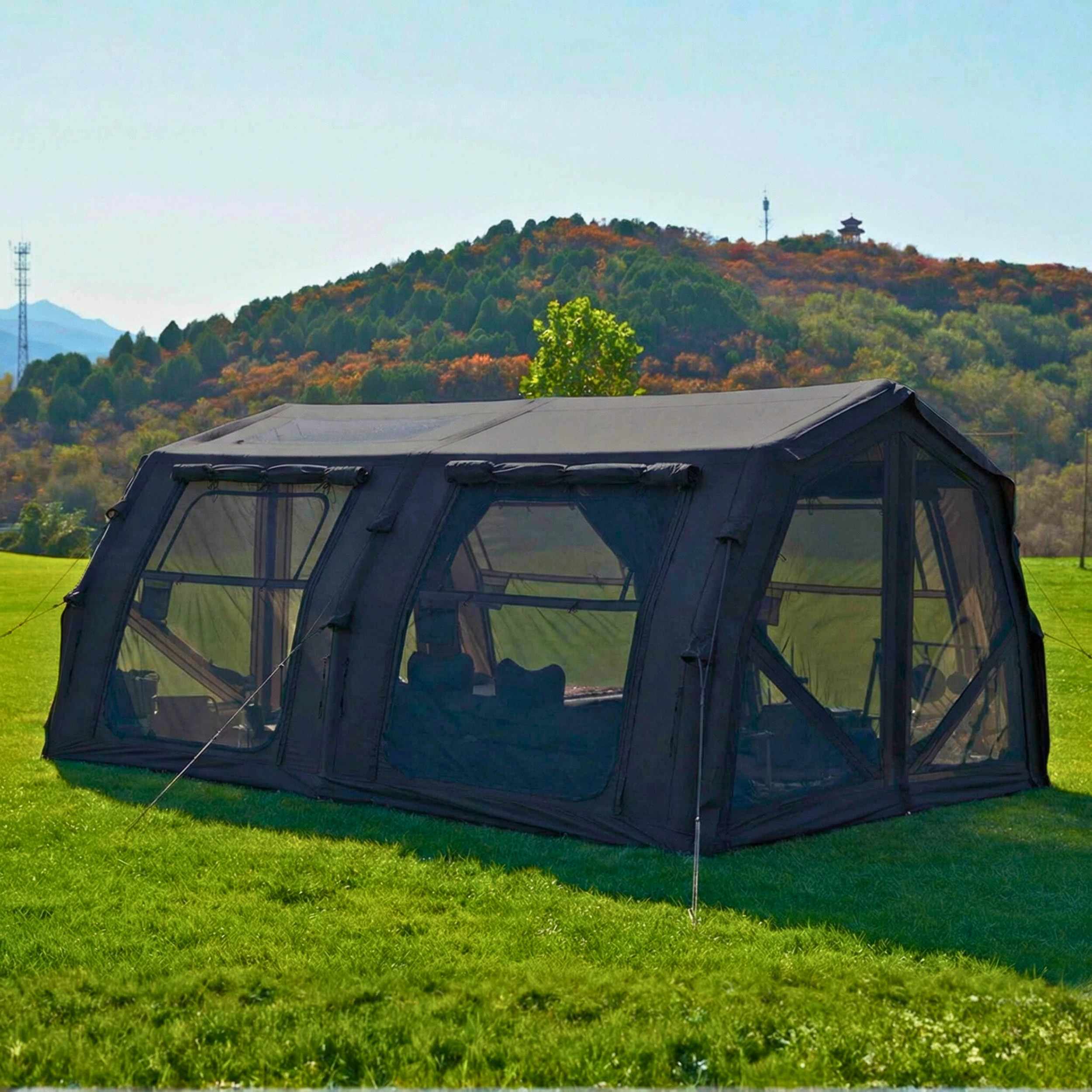 Coody Familia AirTent 17.2 Pro Black - Inflatable Tent for Camping (2-10 Person) - Image 8