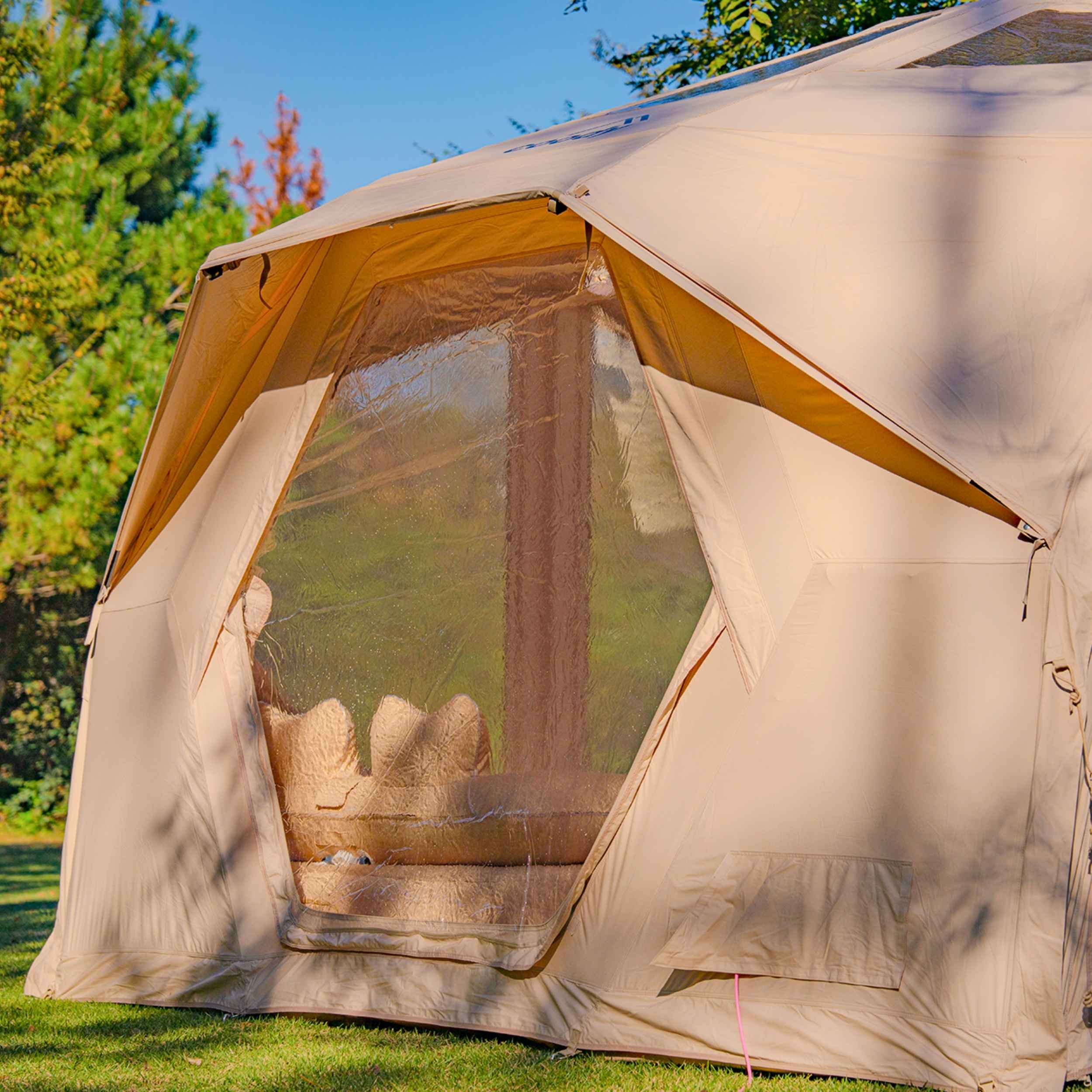 Coody Hub Pro Beige- Inflatable Tent for Camping (2-6 Person) - Image 18