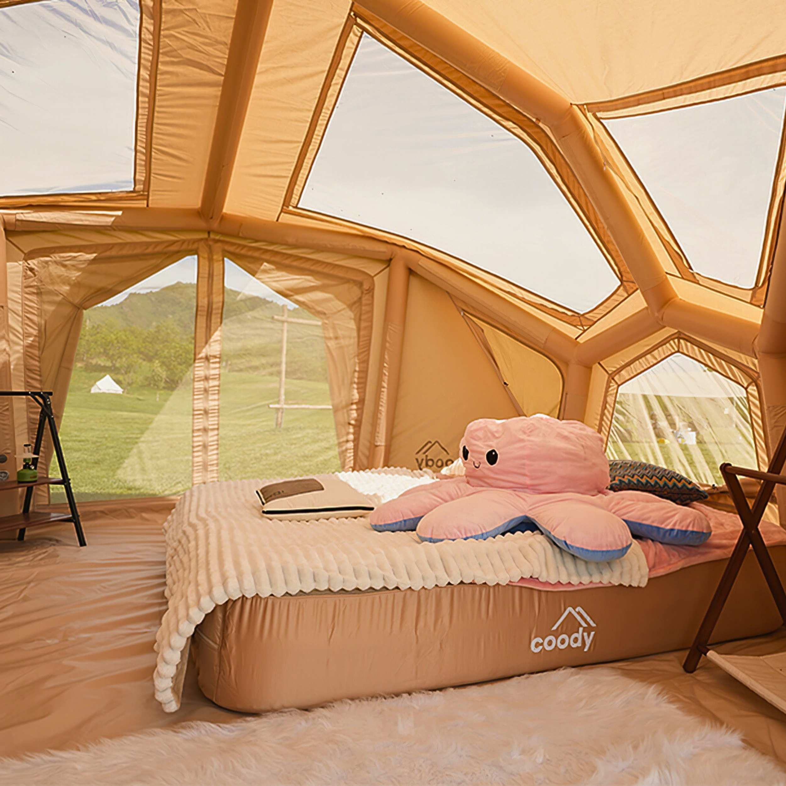 Coody | RBM Bestona Inflatable Tent for 2-4 Person (Beige) - Image 10