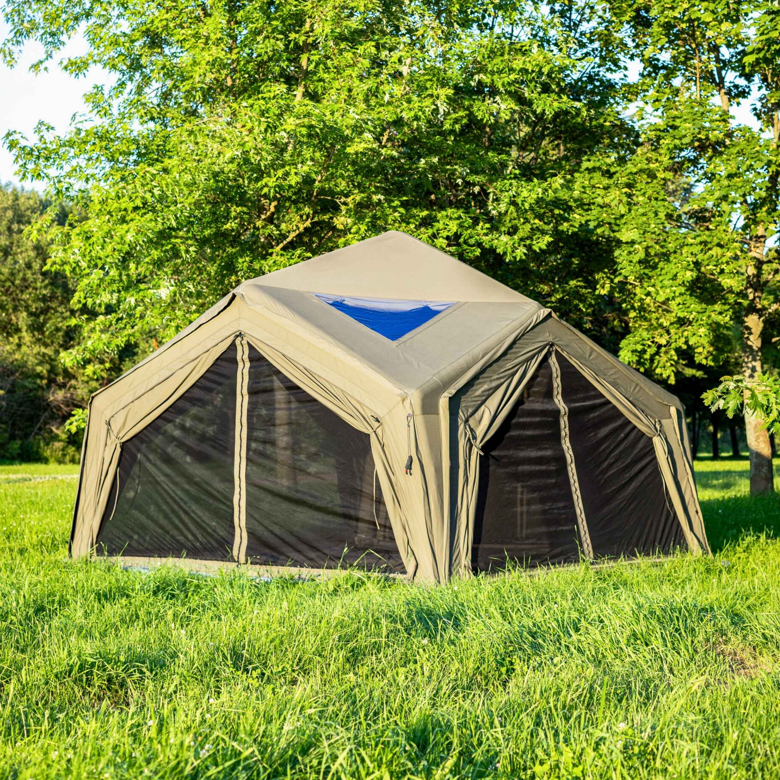 Coody Hub Shelter Forest Green- Inflatable Tent for Camping (2-6 Person) - Image 9