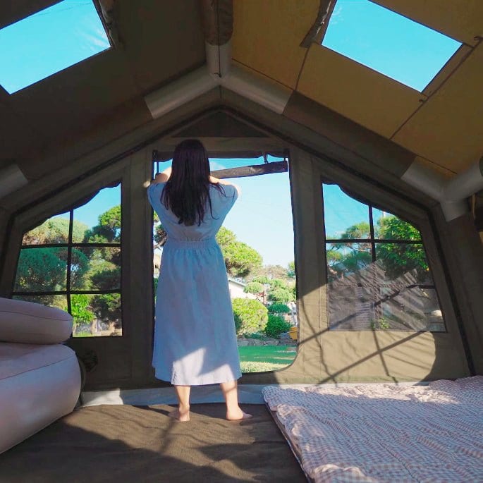 Coody 17.2 (Koala-7) Forest Green Large Inflatable Tent for Camping (2-10 person) - Image 7