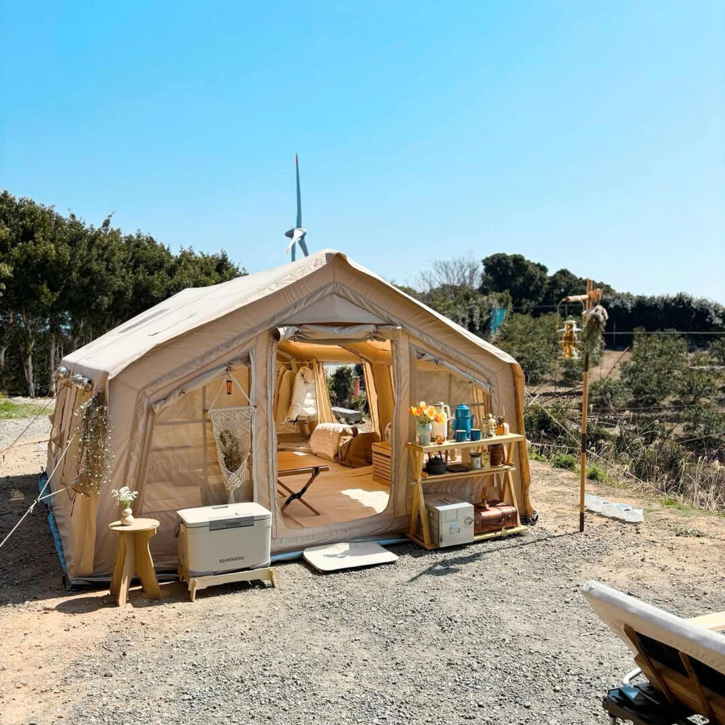 Coody 17.2 Beige (2-10 person) + RBM Wood Stove Caminus M - Image 10