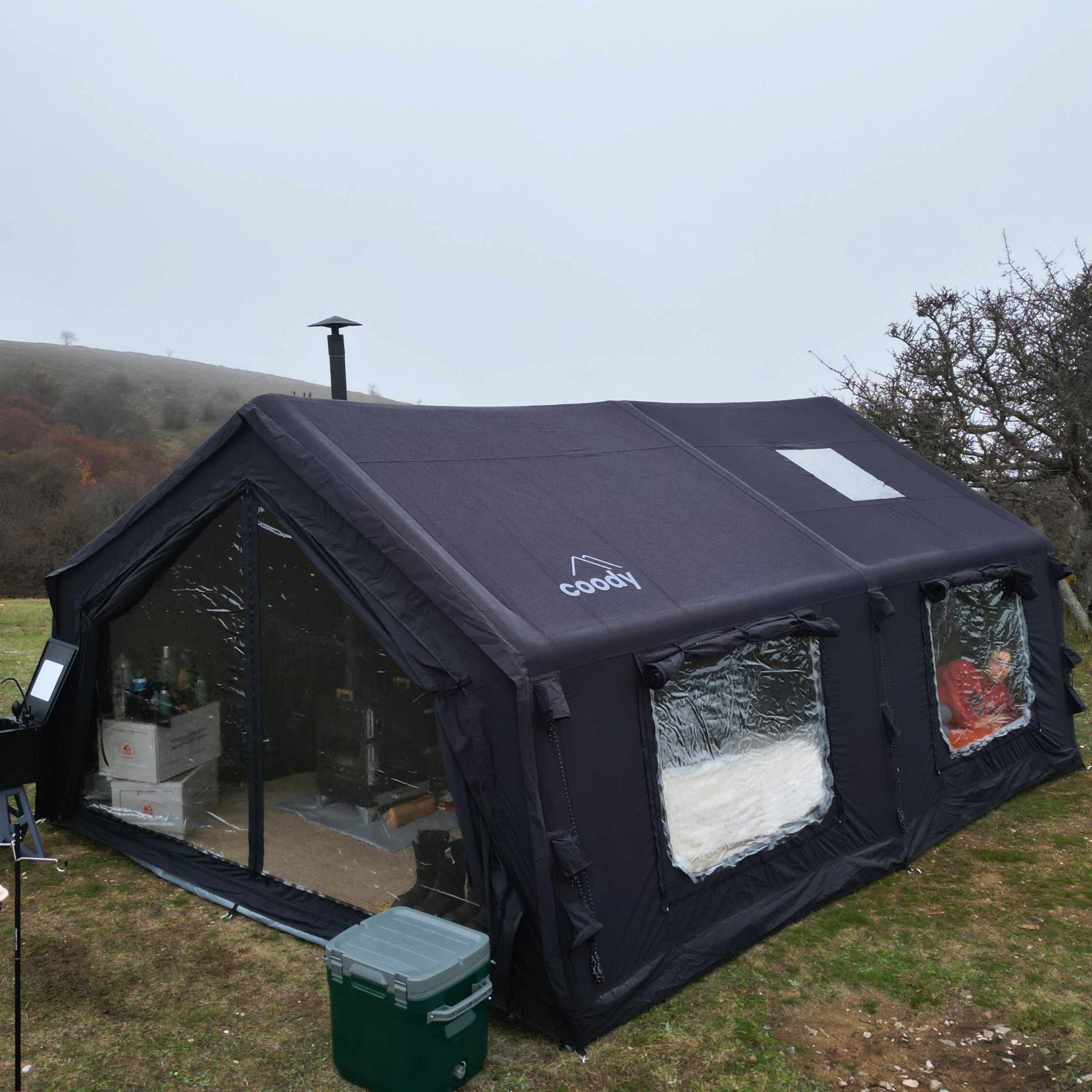 Coody 17.2 (Koala-7) Black Large Inflatable Tent for Camping (2-10 person) - Image 16