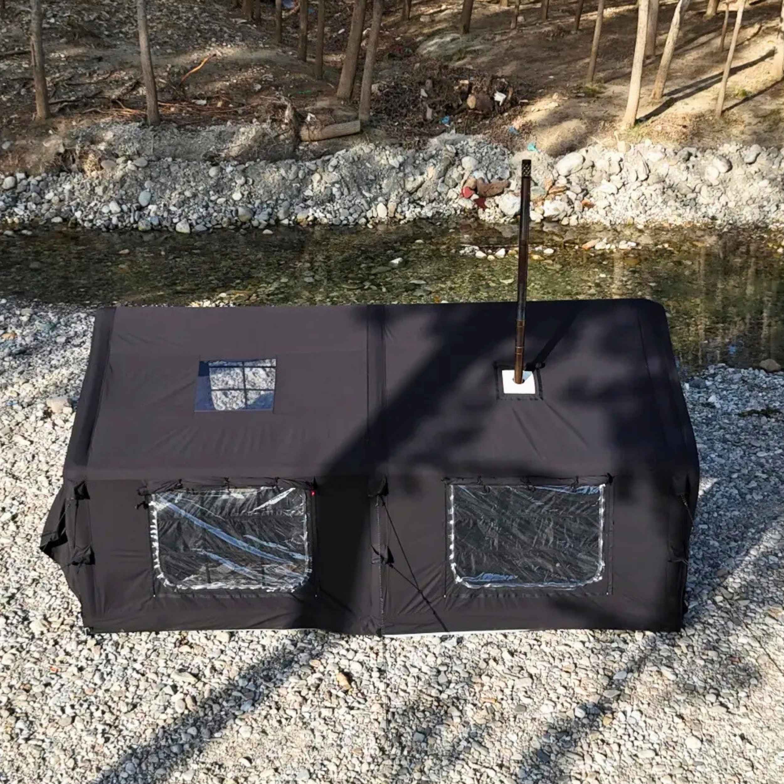 Coody 17.2 (Koala-7) Black Large Inflatable Tent for Camping (2-10 person) - Image 15