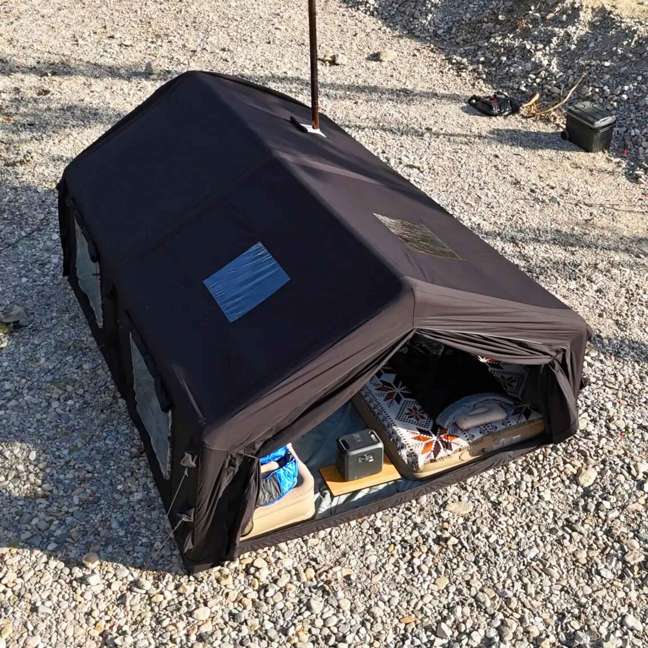 Coody 17.2 (Koala-7) Black Large Inflatable Tent for Camping (2-10 person) - Image 14