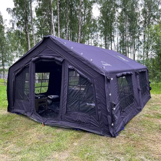 Coody 17.2 (Koala-7) Black Large Inflatable Tent for Camping (2-10 person) - Image 9