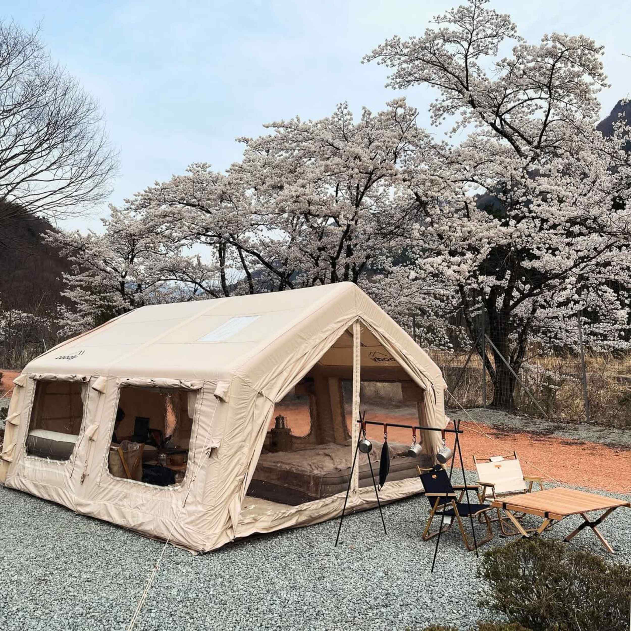 Coody 13.6 (Koala-5) Beige Inflatable Tent for Camping (2-8 person) - Image 6