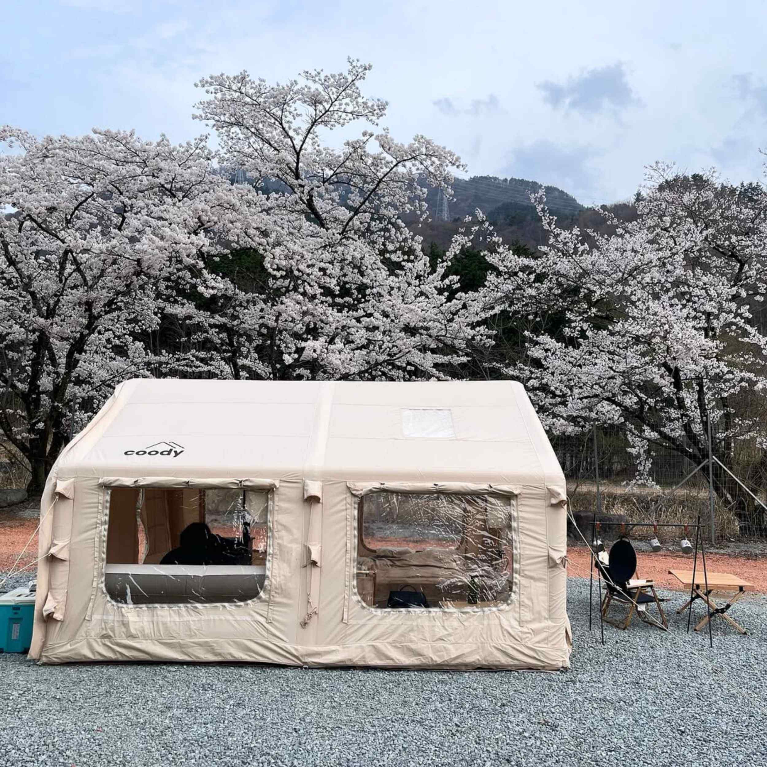 Coody 13.6 (Koala-5) Beige Inflatable Tent for Camping (2-8 person) - Image 7