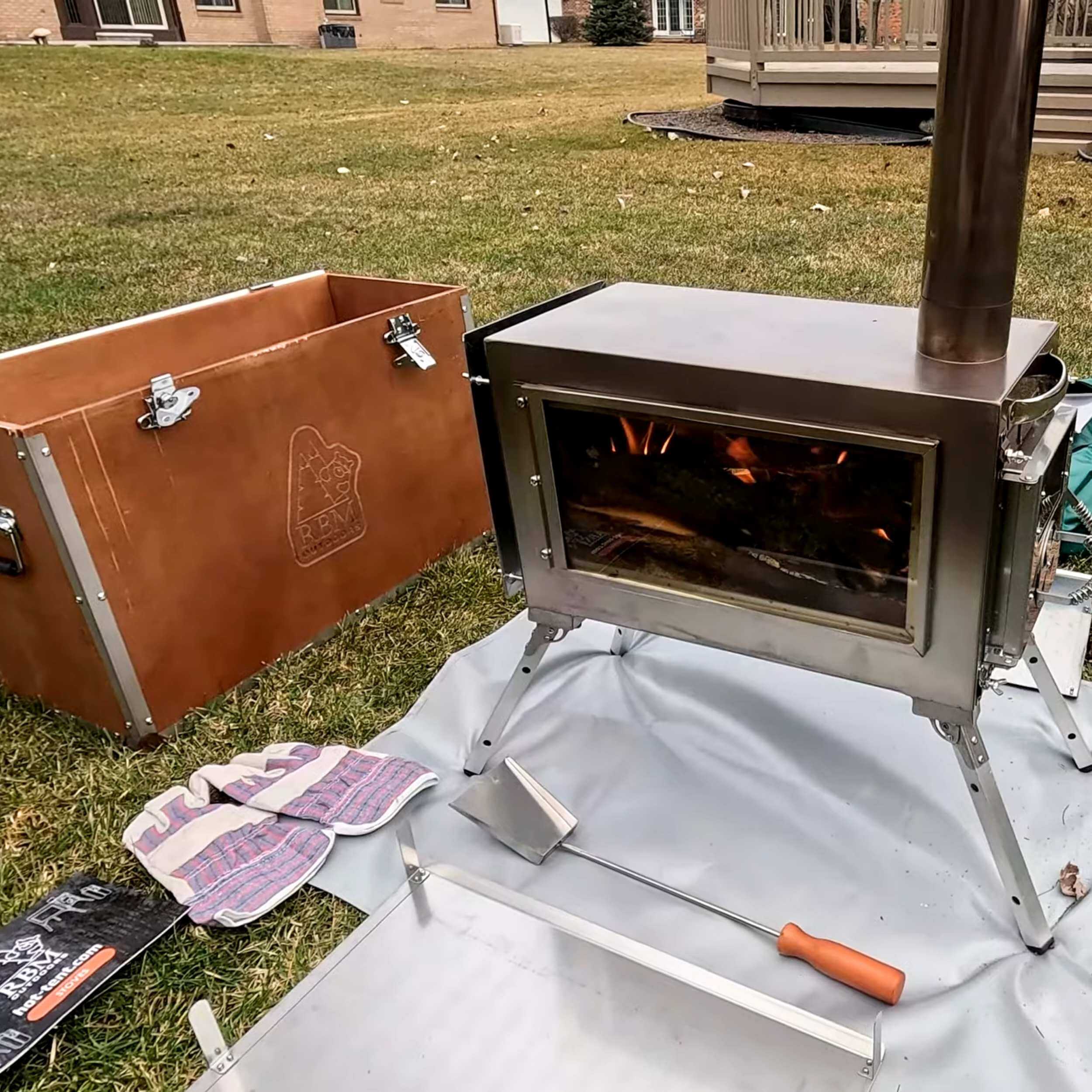 Coody 17.2 Beige (2-10 person) + RBM Wood Stove Caminus M - Image 11