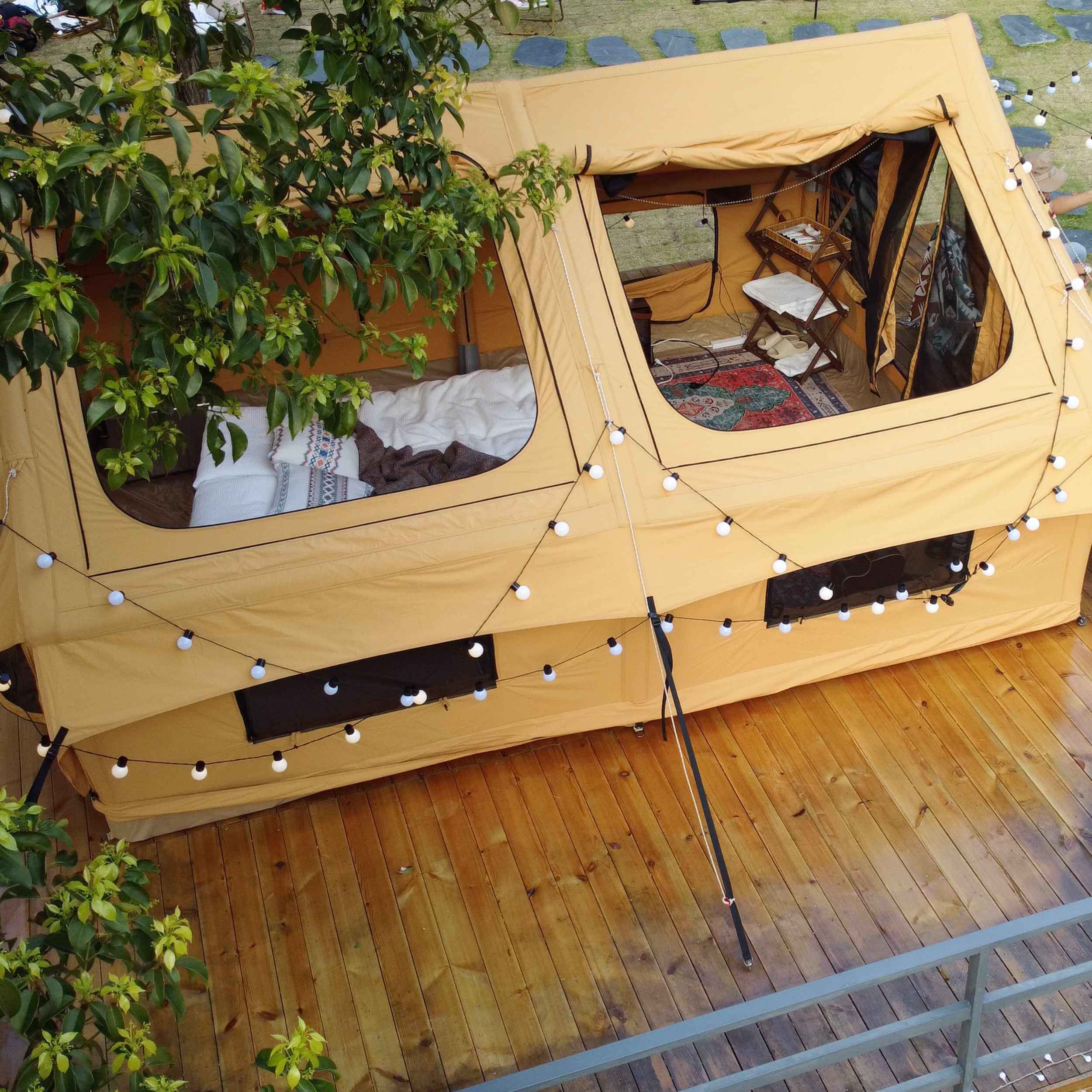 RBM Panda Large Sunny Beige - Inflatable Tent for Camping (2-6 person) - Image 7