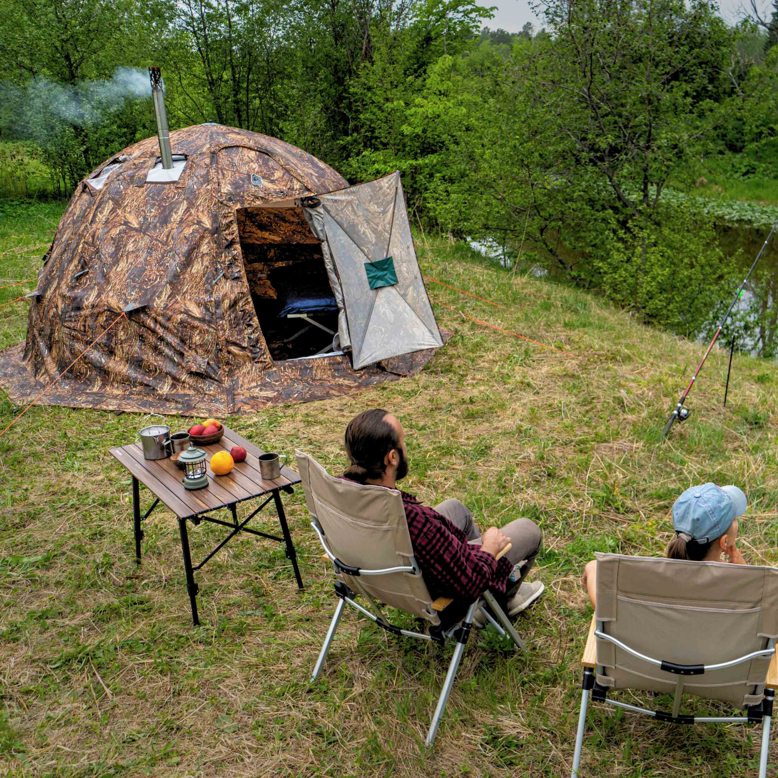 RBM All-Seasons tent UP-2 for 2-4 person + Wood Stove Caminus M - Image 8