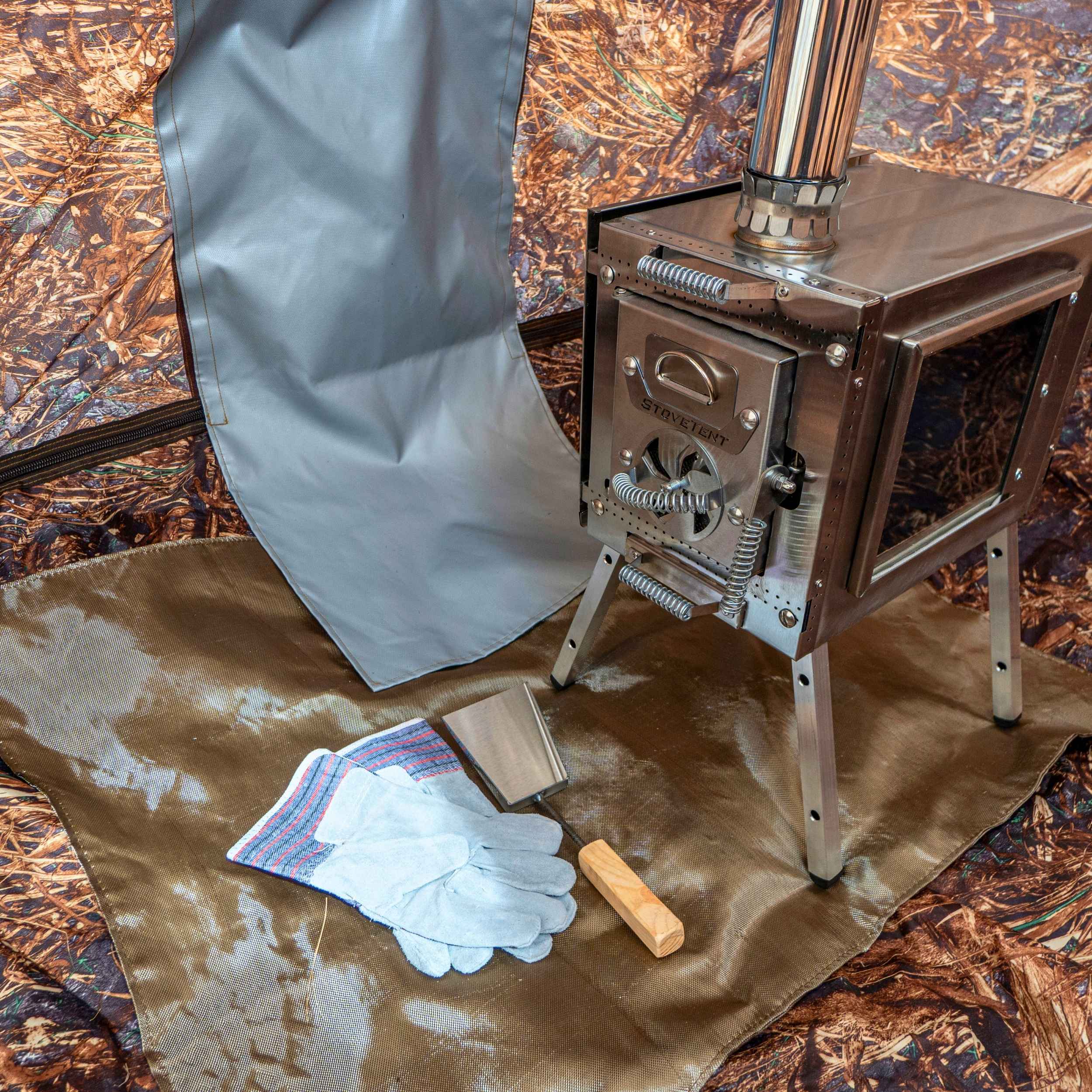 RBM All-Seasons tent UP-2 Mini for 1-3 person + Wood Stove Caminus S - Image 9