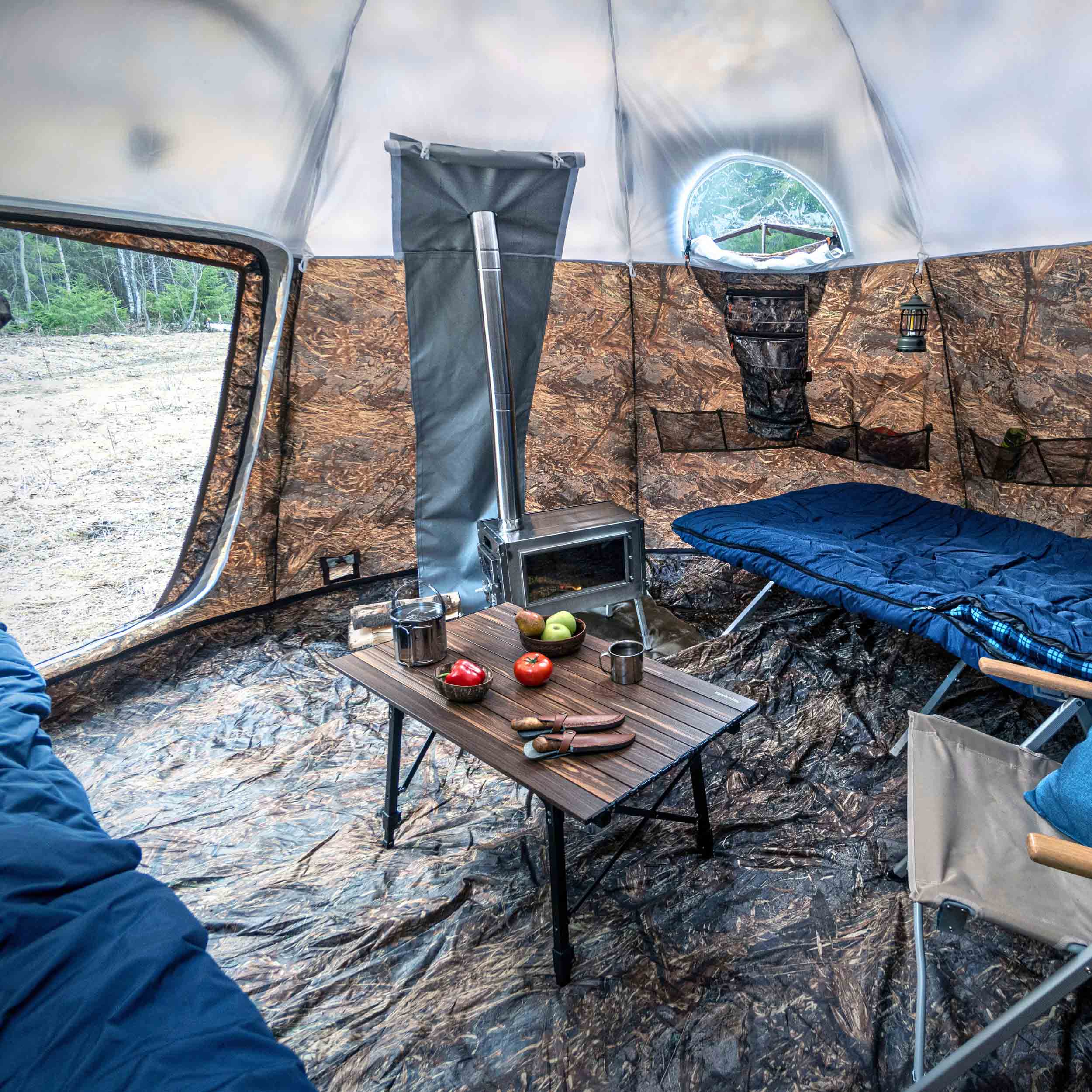 RBM All-Seasons tent UP-5 for 2-6 person + Wood Stove Caminus M - Image 5