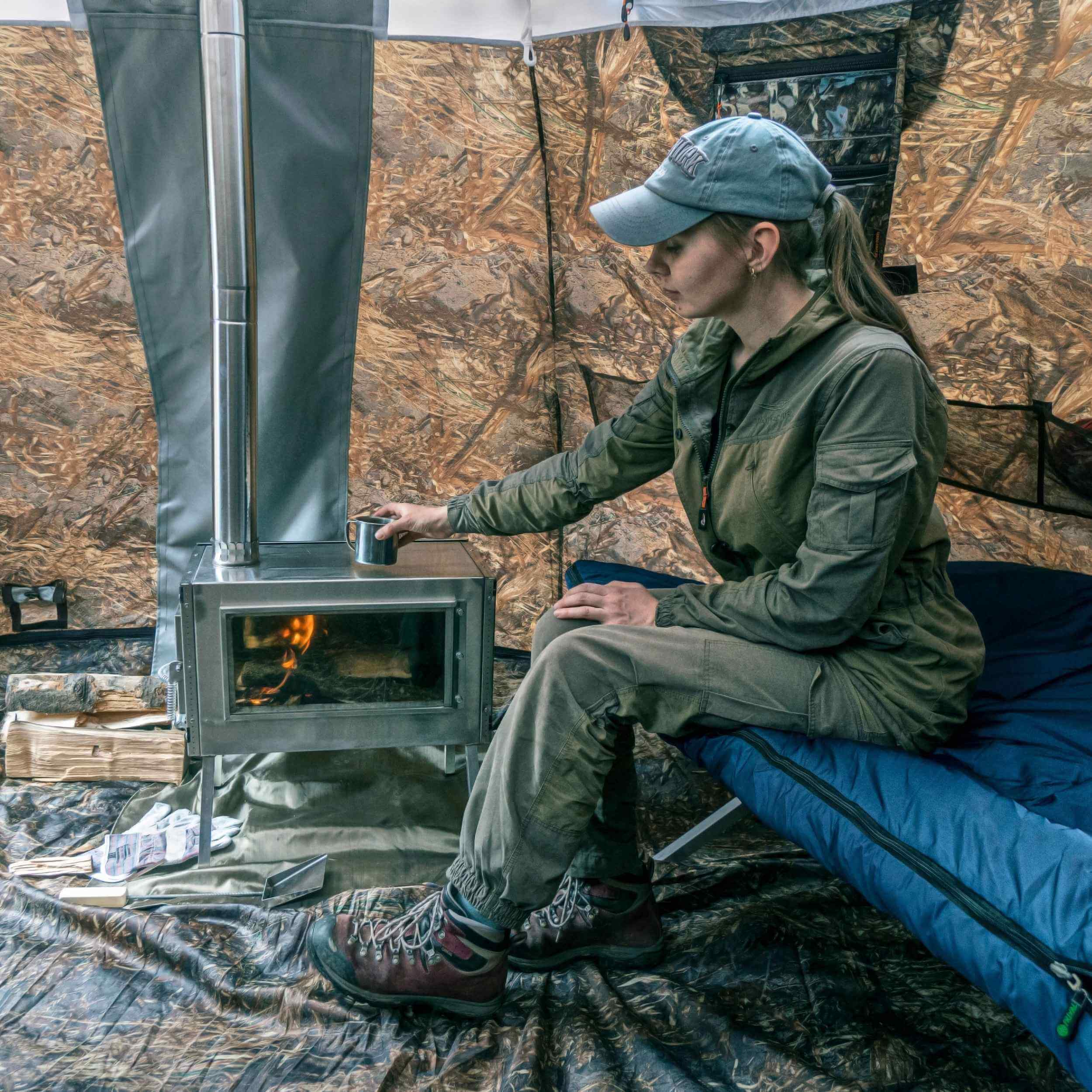 RBM All-Seasons tent UP-5 for 2-6 person + Wood Stove Caminus M - Image 9